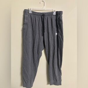Nike Club Fleece Jersey Sweatpant Mens XXL Shorter Inseam 25" Gray Train Gym